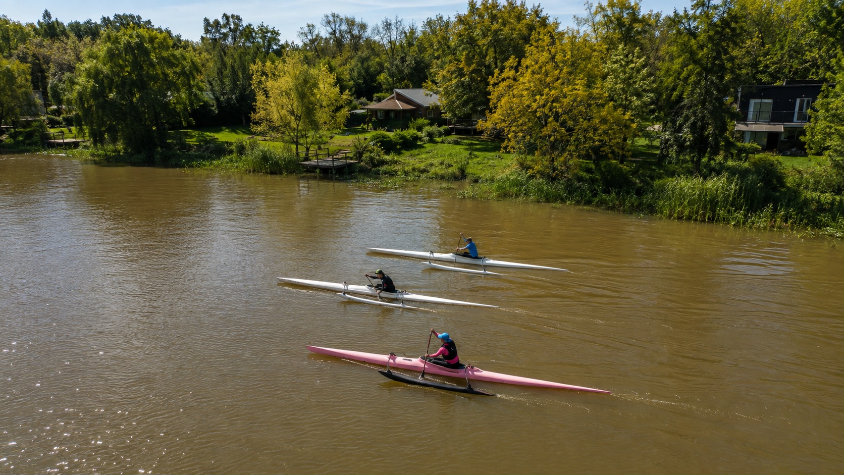 Entrenamiento en Canoa polinesia Va'a V1 en Villa La Ñata, Tigre — imagen 2